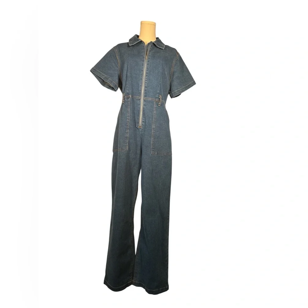 Velvet Heart‎ Blue Denim Jumpsuit